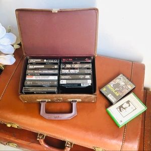Baker’s dozen vintage cassette and case collection